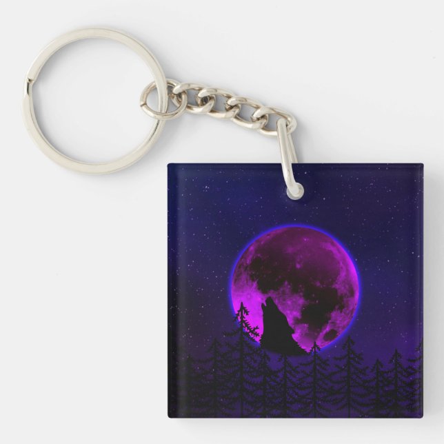 VARG HOWLING MÅNE MAGENTA (Framsidan)