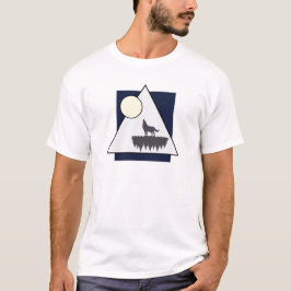 Varg Howling vid Måne | Naturinspirerad design T Shirt