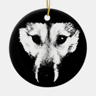 Varg Hund för Varg för ornament Keepsaki-Hund