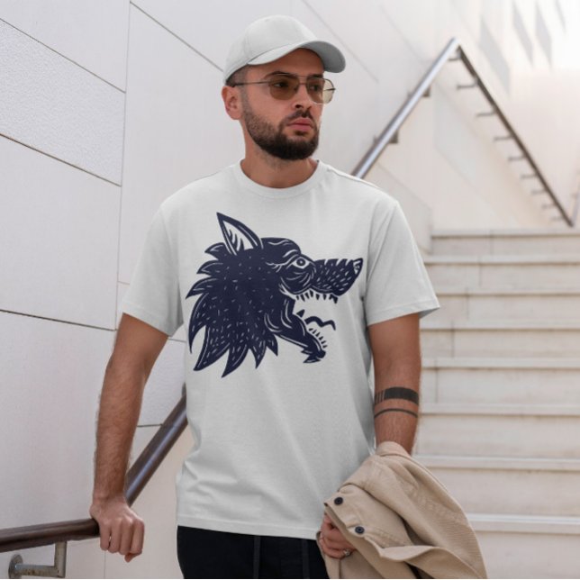 Varg huvud Tattoo T Shirt (Skapare uppladdad)