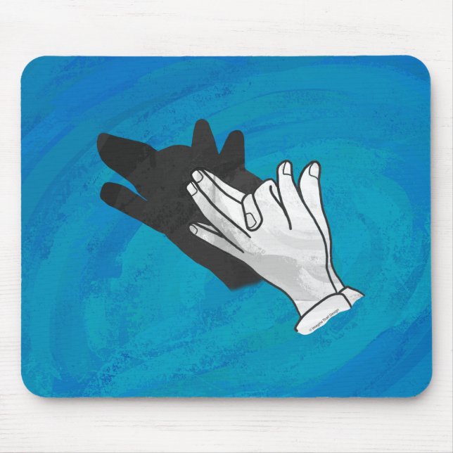 Varg i blått musmatta (Framsidan)