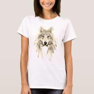 Varg i den avkopplade färdiga Jersey för infödd Tee Shirt