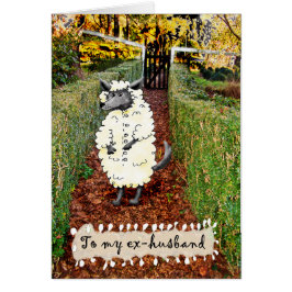 Varg i fårens kläder, Ex Make, humor. Hälsningskort