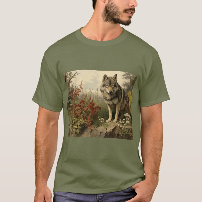 Varg i Glen Manar-Shirt T Shirt (Framsida)