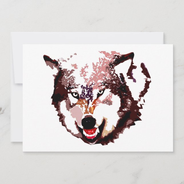 Varg i inbjudan till Snö (Framsida)