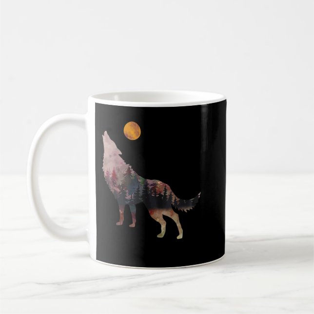 Varg i Måne Himlar Varg Vikings Vild Lif Kaffemugg (Vänster)