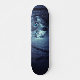 Varg i Skateboard Snö