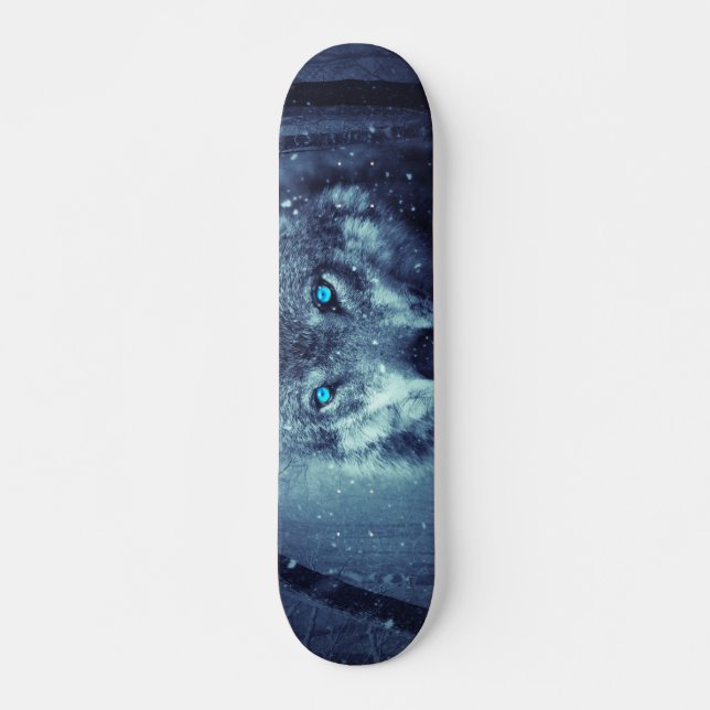 Varg i Skateboard Snö (Framsida)