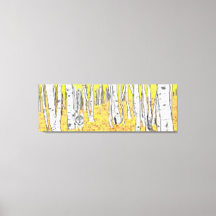 Varg i Skogen hösten Canvastryck