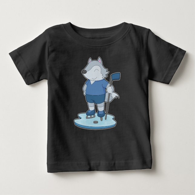 Varg Ice hockey Ice hockey-klubba T Shirt (Framsida)