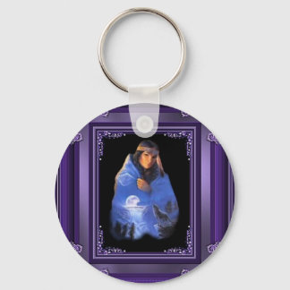 Varg indisk Maiden Keychain Nyckelring