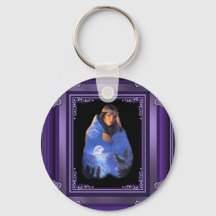 Varg indiska jungfru- Keychain Nyckelring