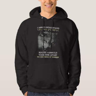 Varg Jag förstår inte dumma människor Kanske jag s Hoodie