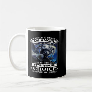 Varg jag håller en Beast och en madman i mig. Kaffemugg