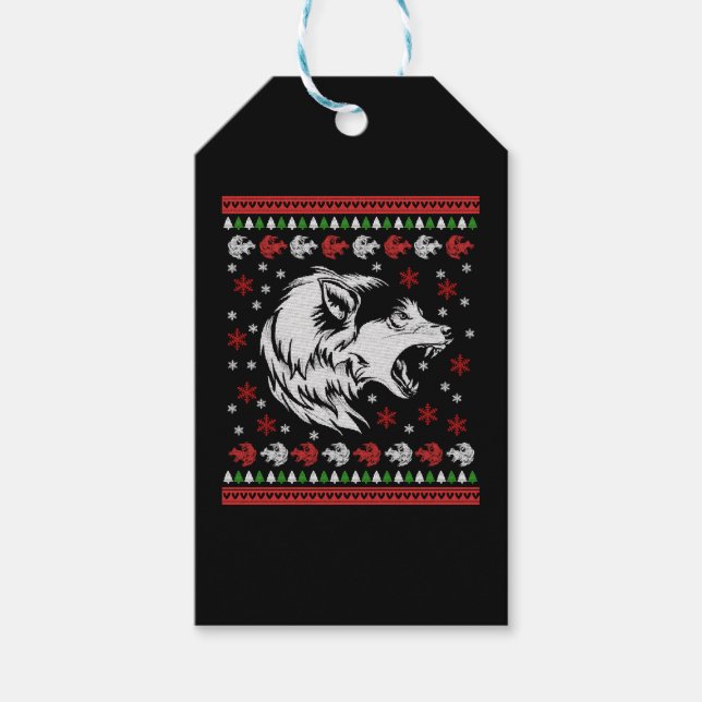 Varg jul presentetikett (Framsidan)