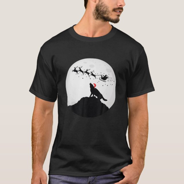 Varg jul S Santa Hat-Vargarna Pajama T Shirt (Framsida)