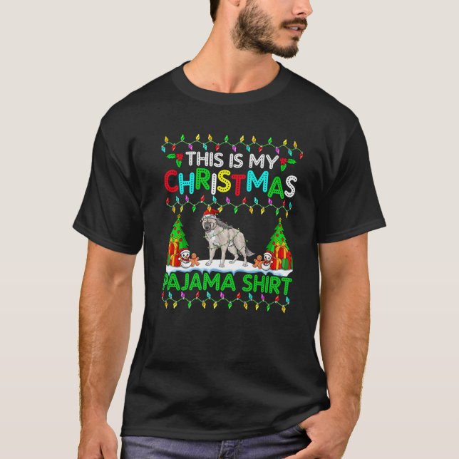 Varg Julafton Santa Hat Pajama Shirt Varg Lo T (Framsida)