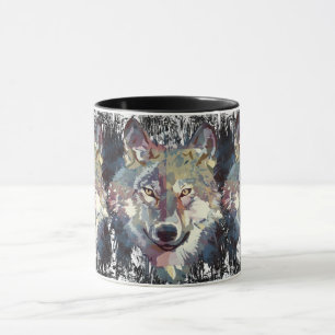 Varg Kaffe Mugg - Retro Varg Polygon