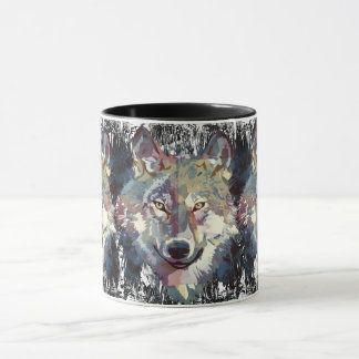 Varg Kaffe Mugg - Retro Varg Polygon