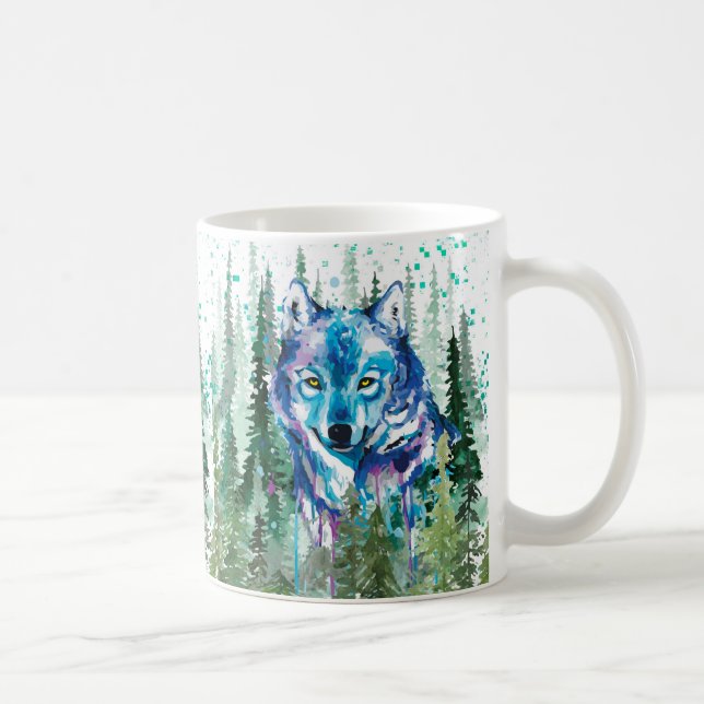 Varg Kaffe Mugg | Varg för färgämnen i vattenfärg (Höger)
