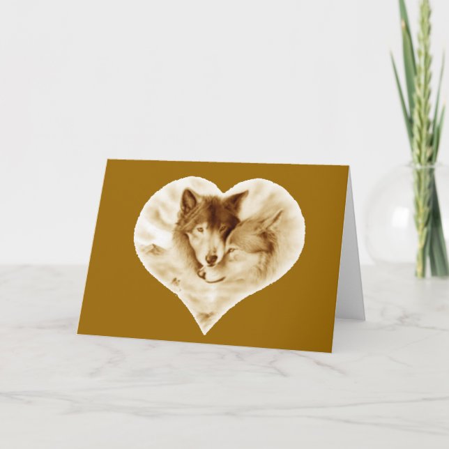 Varg Kärlek Kort (Framsida)