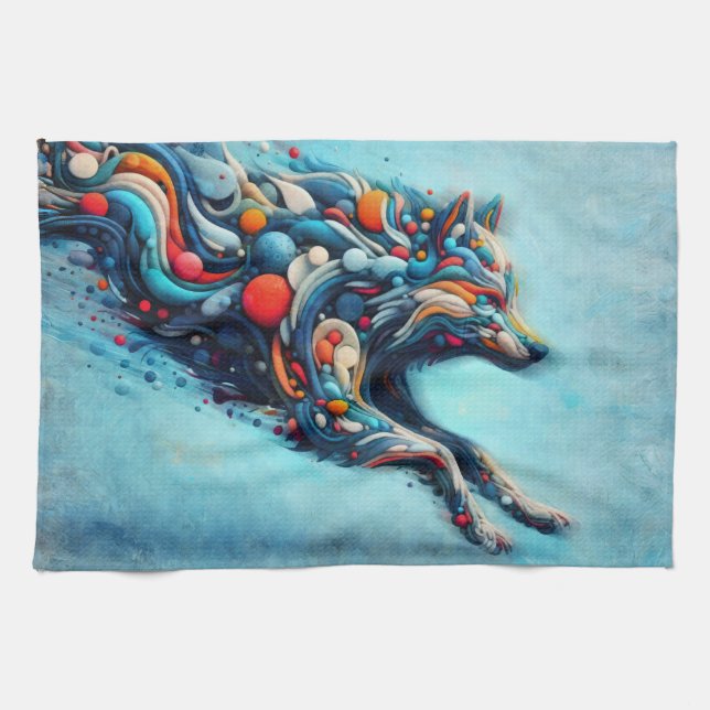 Varg Kökshandduk (Horisontell)