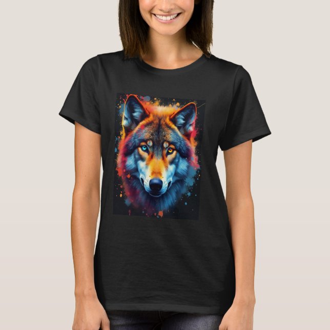 Varg konst t shirt (Framsida)