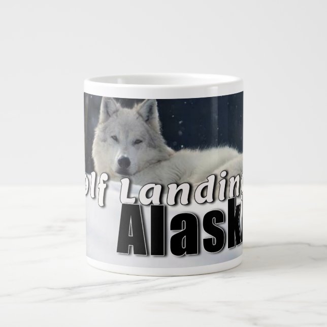 Varg Landing Alaska Coffee Kopp Jumbo Mugg (Framsidan)