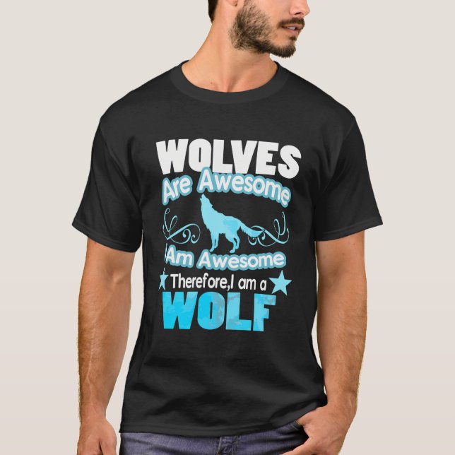 Varg Långärmad Shirt - Vargar är Fantastisk jag är T (Framsida)