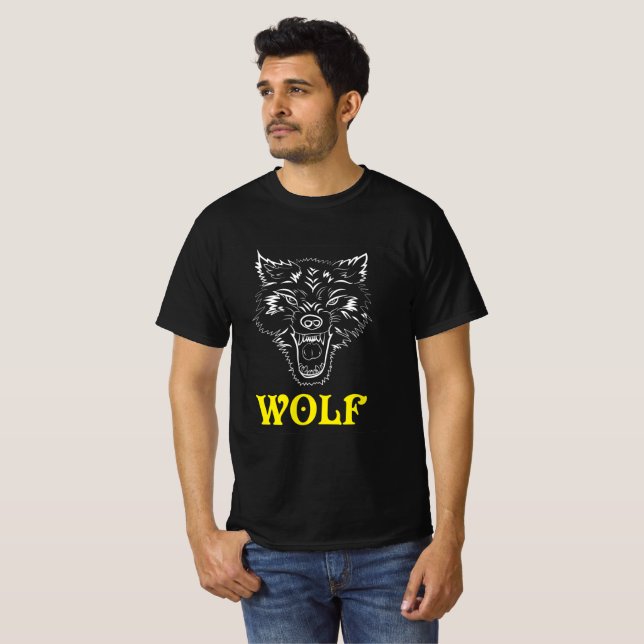 Varg Logotyp - skylt och symbol T Shirt (Hel framsida)