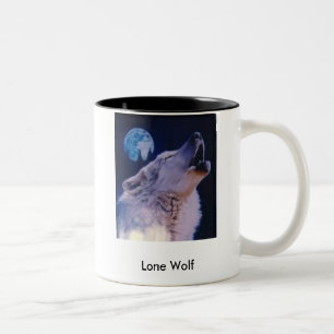 varg Lone varg Två-Tonad Mugg