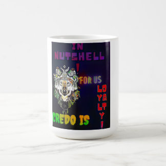 Varg Loyalty Creed - Tribal Varg Neon Quote Mugg