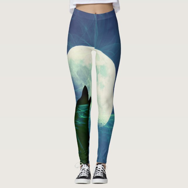 Varg Måne Leggings (Framsida)
