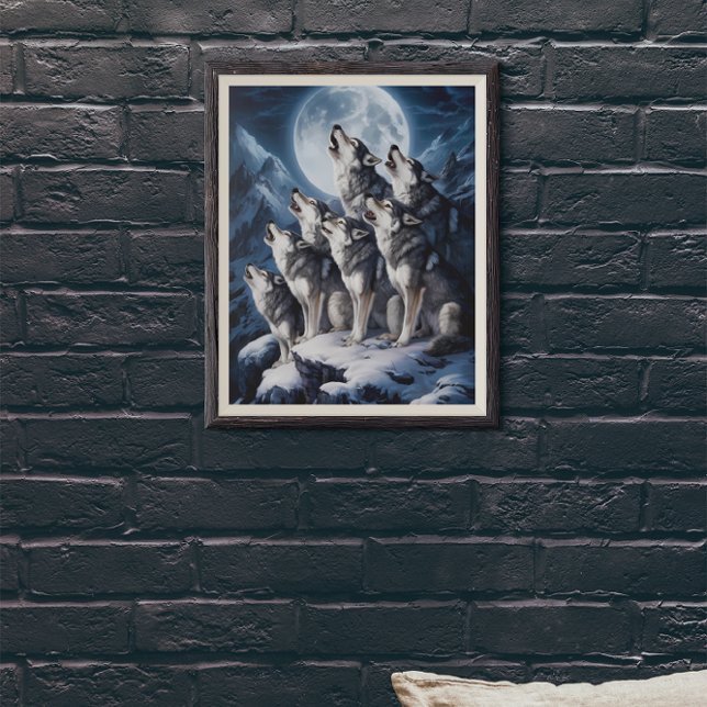Varg Måne Majestät Poster (Skapare uppladdad)