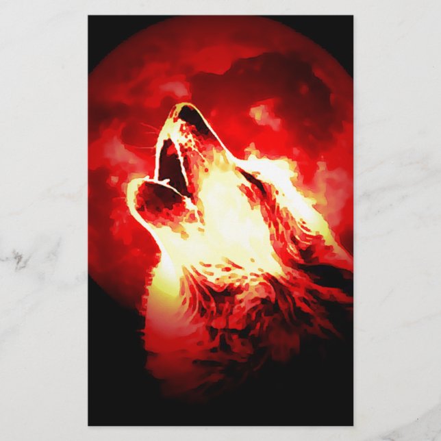 Varg, Måne och Röda Himlar (Framsida)