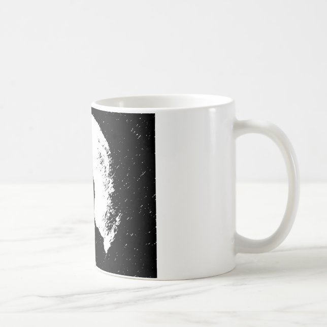 Varg & Måne Silhoutte Kaffemugg (Höger)