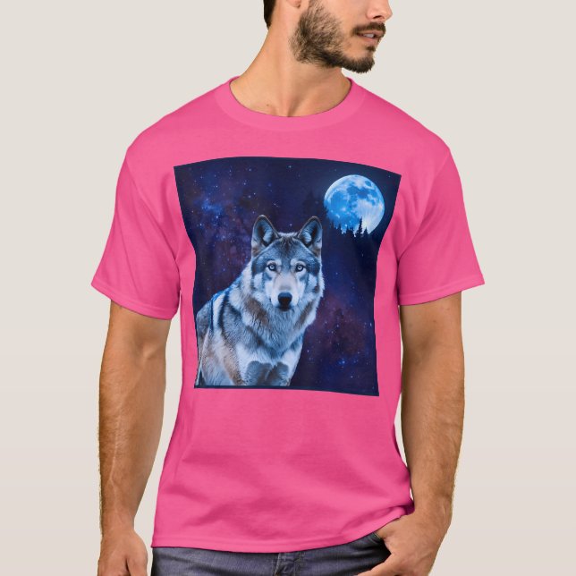 Varg Måne Timber Varg T Shirt (Framsida)