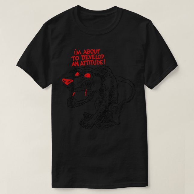 Varg med attitydproblem t shirt (Design framsida)