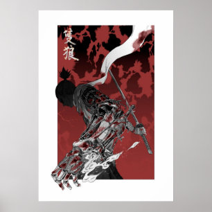 Varg med katana sekiro poster