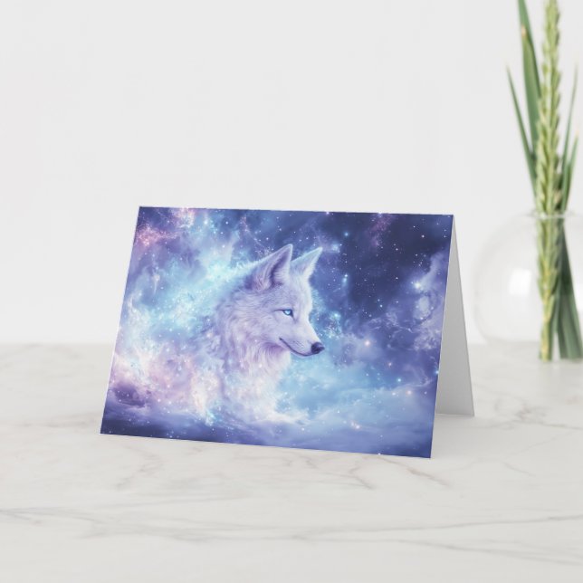 Varg Mitt I Galaxen Av Stjärnor Kort (Framsida)