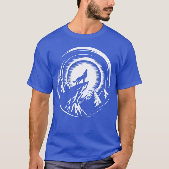 Varg modern flickvän t shirt (Framsida)