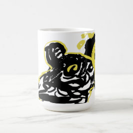 Varg moln måne kaffemugg