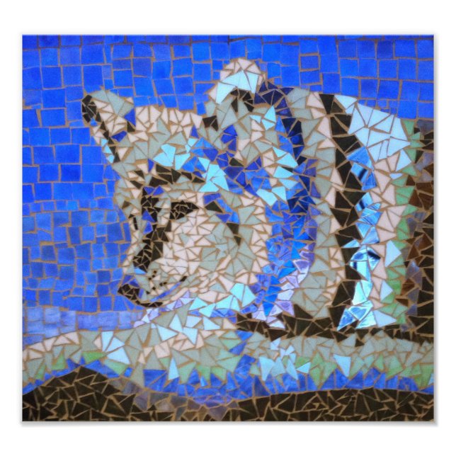 Varg Mosaic Fototryck (Framsidan)