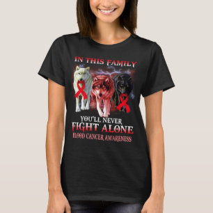 varg mot blodcancer bekämpar aldrig ensam t shirt