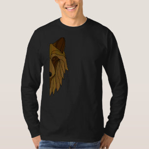 Varg Motif Predator Ansikte Wolfs 2 T Shirt