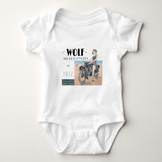 Varg Motorcyklar Baby Bodykostym T Shirt (Framsida)