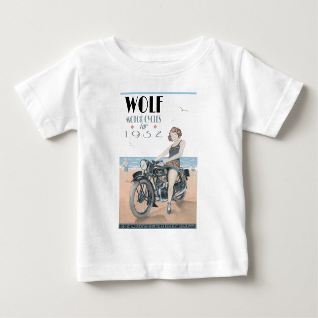 Varg Motorcyklar Baby T-Shirt (Framsida)