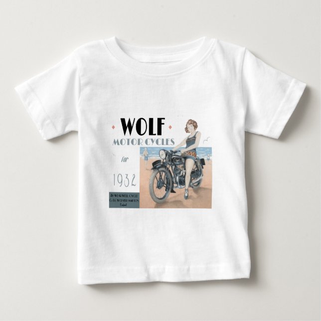 Varg Motorcyklar Baby T-Shirt (Framsida)