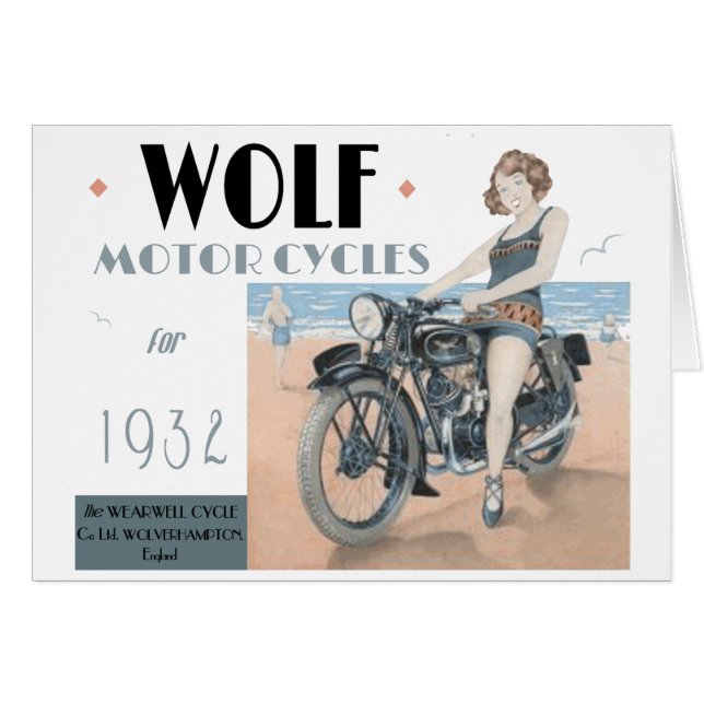 Varg Motorcyklar Hälsningskort (Framsidan Horizontal)
