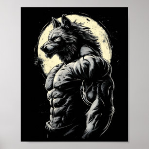 Varg Muskuloskeletala systemet Bodybuilding Weregg Poster
